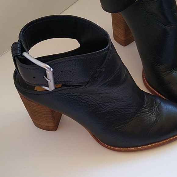 Dolce Vita Black Leather Mule Booties 8.5 - Picture 3 of 14